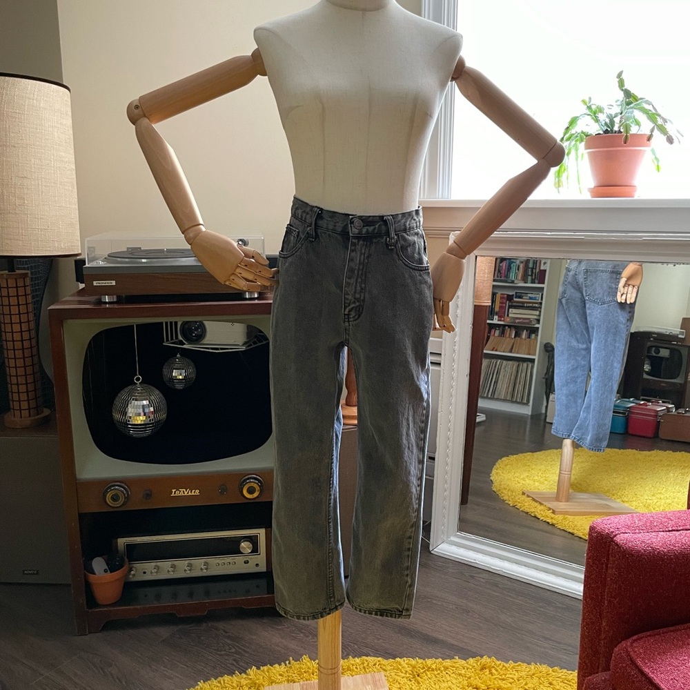 Cheap Monday Gray Ankle Cropped Jeans